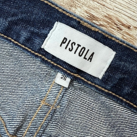Pistola High Rise Straight Leg Jeans Denim Button Fly Size 26 - Picture 10 of 10